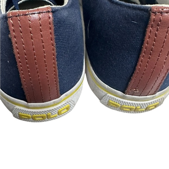 Polo by Ralph Lauren Cantor blue canvas shoes with laces size 9.5 - Picture 6 of 14